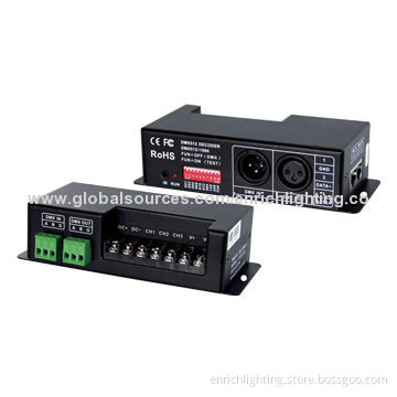Constant Voltage LED DMX Decoders, 6A x 3-channel, DMX512/1990, 5-24V DC